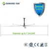 Ceiling Fan, HVLS, 110V-440V, Stainless Steel - view 2