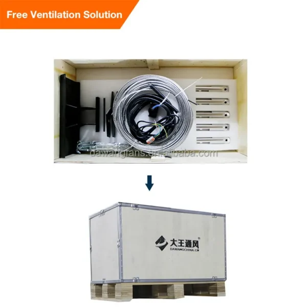 Ceiling Fan, HVLS, 110V-440V, Stainless Steel - view 6