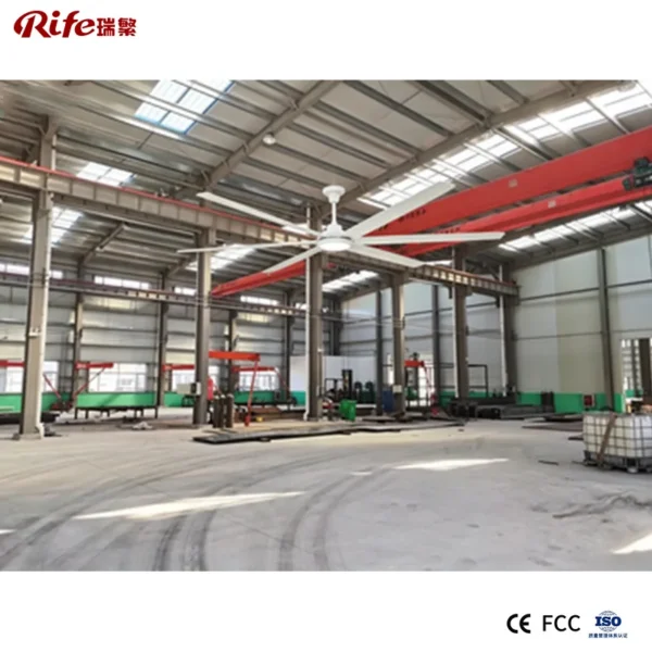 Ceiling Fan, HVLS, 220 V, Aviation Metal