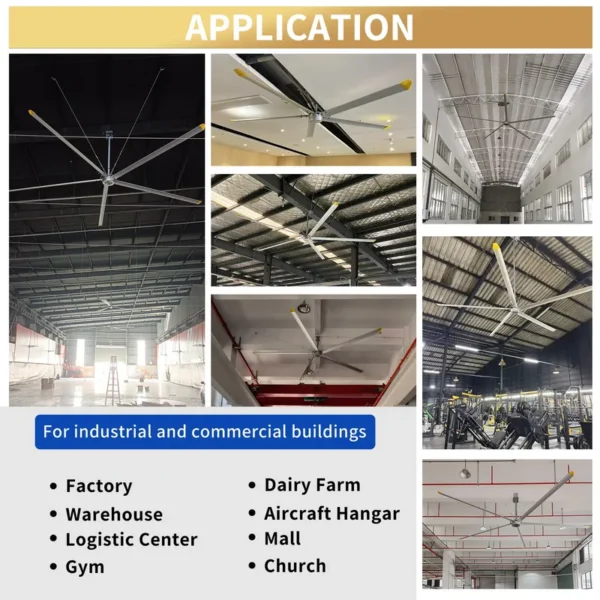 Ceiling Fan, HVLS, 3m, 8/10ft - view 5