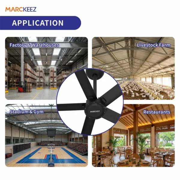Ceiling Fan, HVLS, 8ft, 2.5m - view 3