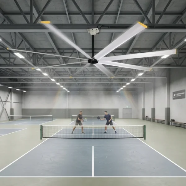 Ceiling Fan, HVLS, Dia.3M, Aluminum, Solar - view 3