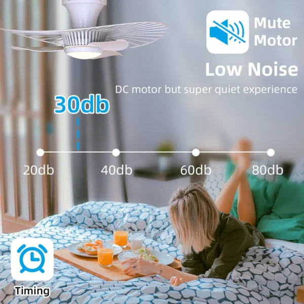 Ceiling Fan, LED, 22, Plastic - view 6