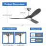 Ceiling Fan, LED, Electric Power, 40W - view 3