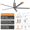 Ceiling Fan, RTFANS, Aluminum, HVLS - view 3