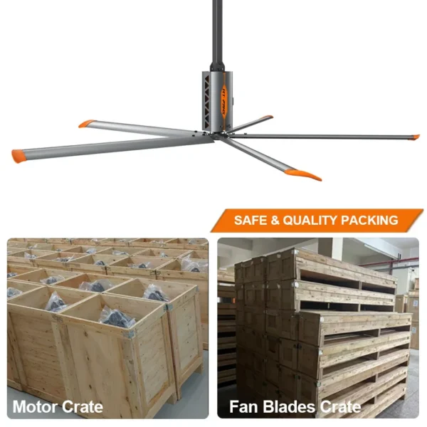 Ceiling Fan, RTFANS, Aluminum, HVLS - view 4