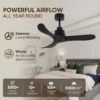 Ceiling Fan, USA, 35W(0.05hp), Solid Wood + Metal - view 2