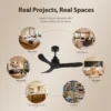 Ceiling Fan, USA, 35W(0.05hp), Solid Wood + Metal - view 3