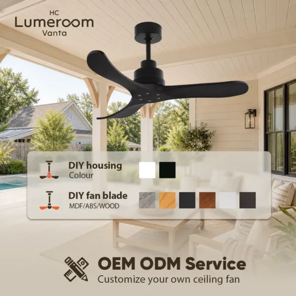 Ceiling Fan, USA, 35W(0.05hp), Solid Wood + Metal - view 4