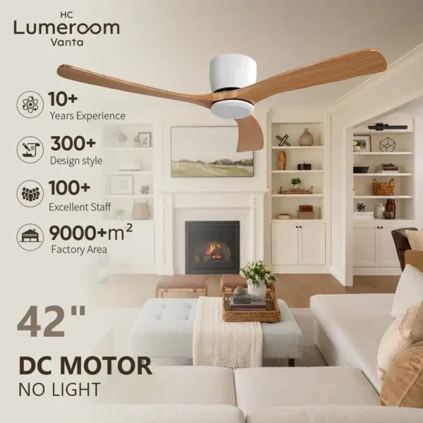 Ceiling Fan, USA, 35W(0.05hp), Wood+Metal