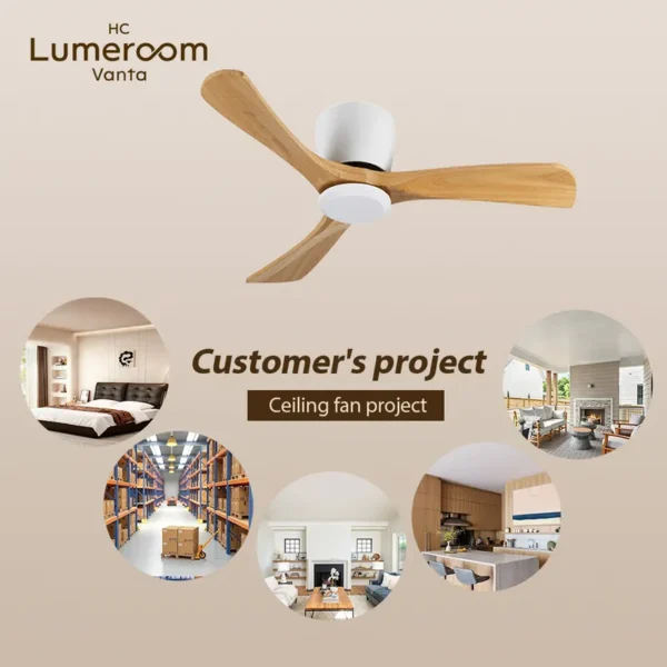 Ceiling Fan, USA, 35W(0.05hp), Wood+Metal - view 3