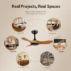 Ceiling Fan, USA, 35W, Solid Wood + Metal - view 3