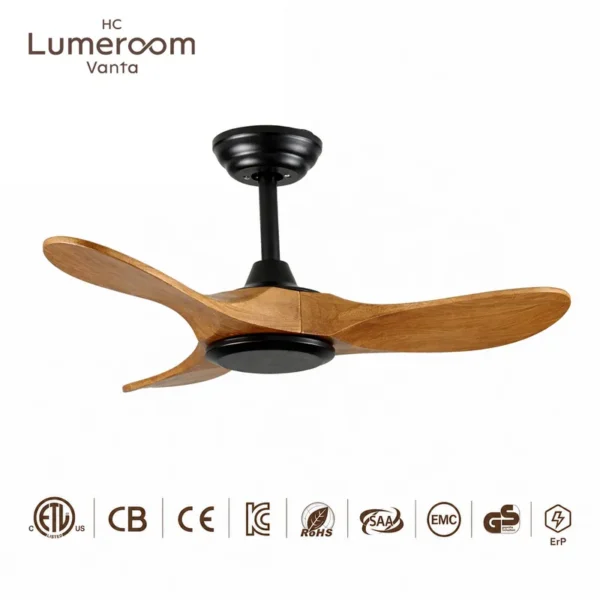 Ceiling Fan, USA, 35W, Solid Wood + Metal - view 5