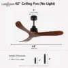 Ceiling Fan, USA, 35W, Solid Wood + Metal - view 5