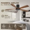Ceiling Fan, USA, 50 W(0.07hp), Solid Wood + Metal - view 2