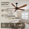 Ceiling Fan, USA, 50 W(0.07hp), Solid Wood + Metal - view 2