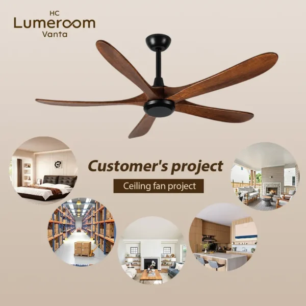 Ceiling Fan, USA, 50 W(0.07hp), Solid Wood + Metal - view 4