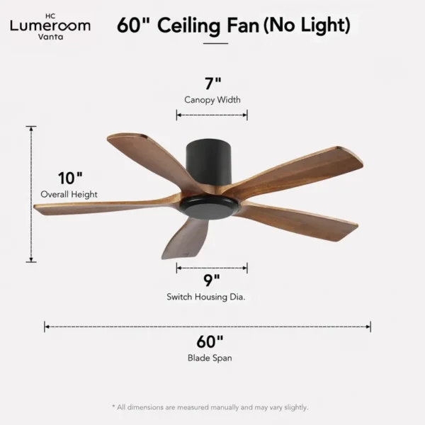 Ceiling Fan, USA, 50 W(0.07hp), Solid Wood + Metal - view 6