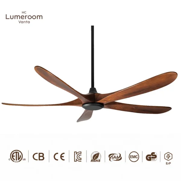 Ceiling Fan, USA, 50 W(0.07hp), Solid Wood + Metal - view 6
