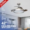 Ceiling Fans, 1stshine, 65, Metal
