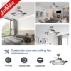 Ceiling Fans, 1stshine, 65, Metal - view 4