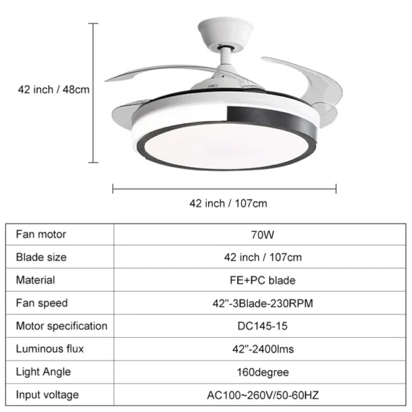 Ceiling Fans, 42Inch, LED - view 3