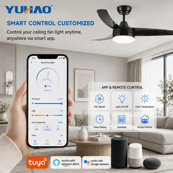 Ceiling Fans, AC120/220, Copper, BLDC - view 2