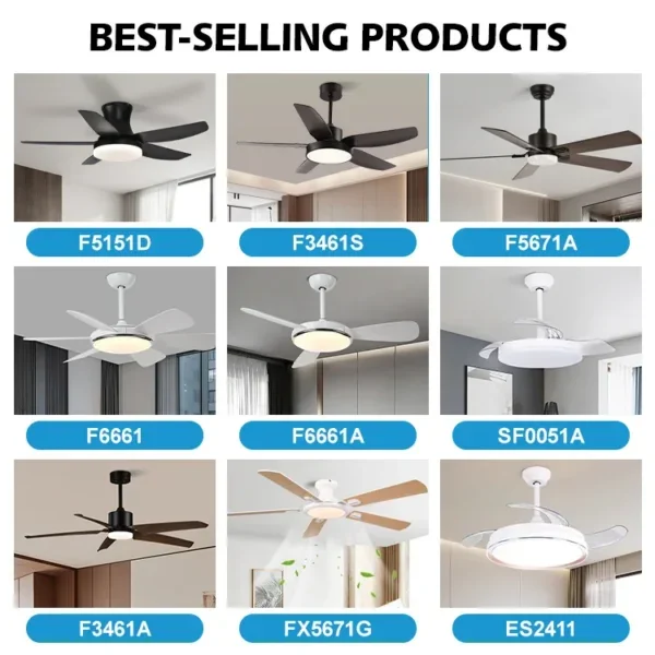 Ceiling Fans, FE+Plywood Blade, F5671A-52 - view 4