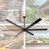 Ceiling Mount Ventilation Fan, 2.5M, 8ft, Aluminium, HVLS