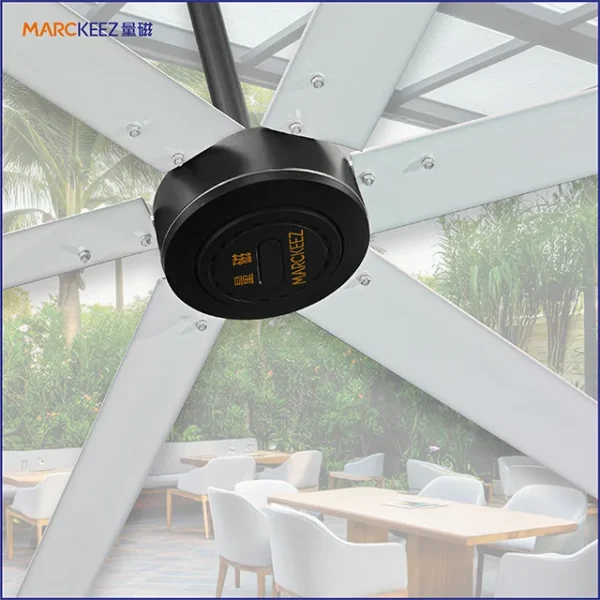 Ceiling Mount Ventilation Fan, 2.5M, 8ft, Aluminium, HVLS - view 2