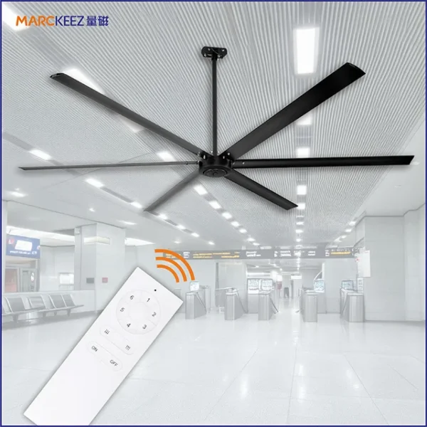 Ceiling Mount Ventilation Fan, 2.5M, 8ft, Aluminium, HVLS - view 4