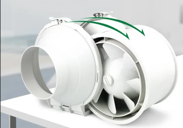 Ceiling Mounted Capacitor Motor, 4", Plastic - view 3