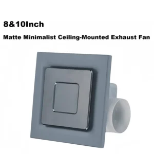 Ceiling Mounted Exhaust Fan, Plastic, A.C. Source, ABS
