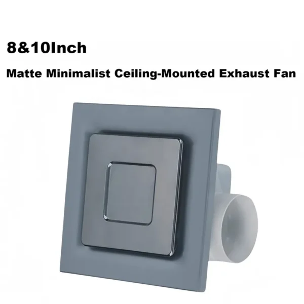 Ceiling Mounted Exhaust Fan, Plastic, A.C. Source, ABS