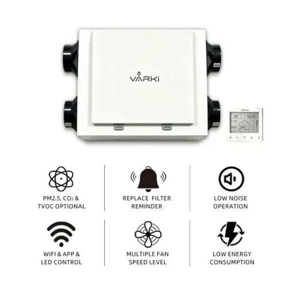 Ceiling-mounted Heatenergy Recovery Ventilator, 250m³/h, ERV - view 3