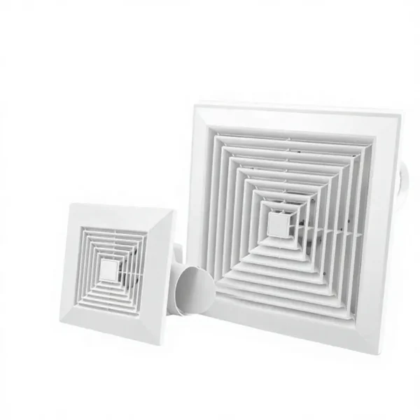 Ceiling Pipes Ventilation Fan, wall, Electric, ABS - view 4