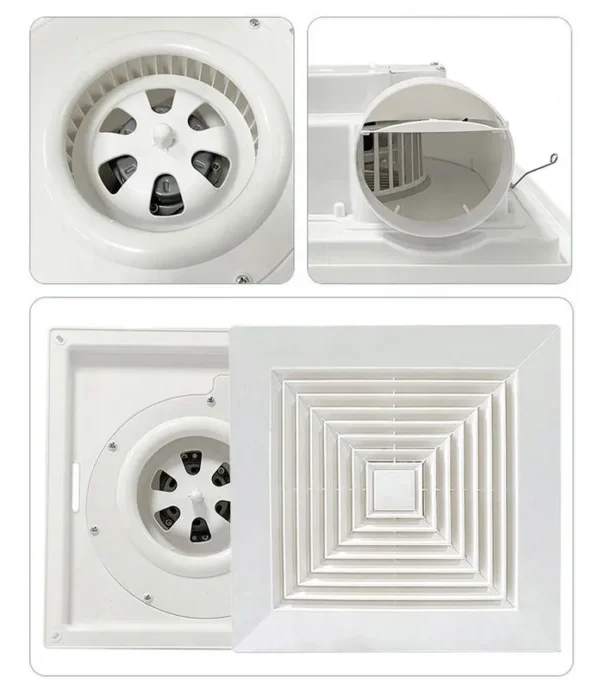 Ceiling Ventilation Exhaust Fan, Centrifugal, 4-12, 60W