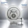 Centrifugal Blower, 0.75KW, Cast, Aluminum - view 6