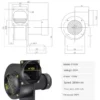 Centrifugal Blower, 110v, Cast Iron - view 5