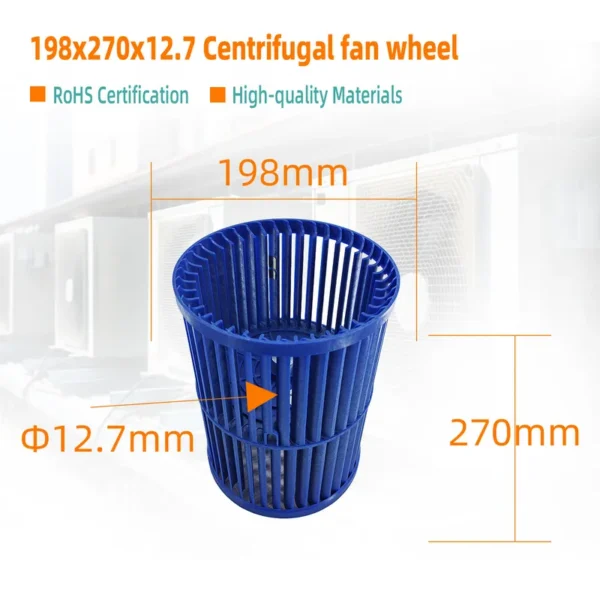 Centrifugal Blower, 12100103000984, 198x270x12.7mm, Plastic - view 2