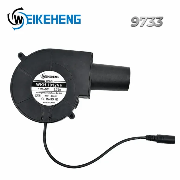 Centrifugal Blower, 12VDC, 2.7A, 9733, WHK1012VH