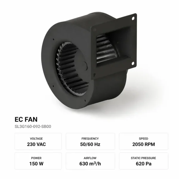 Centrifugal Blower, 160mm, 0-10V - view 2