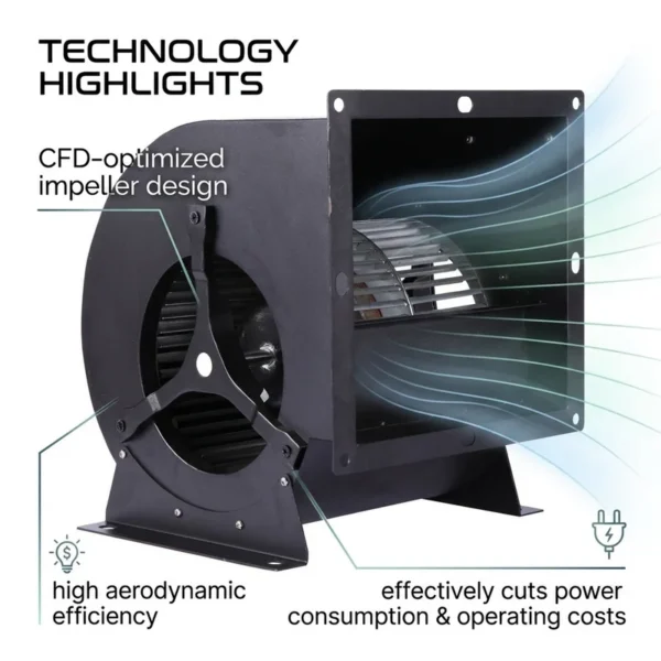 Centrifugal Blower, 220 V, Corded Electric - view 4