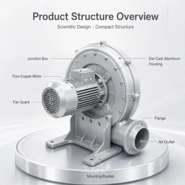 Centrifugal Blower, 220V, Aluminum Alloy - view 5