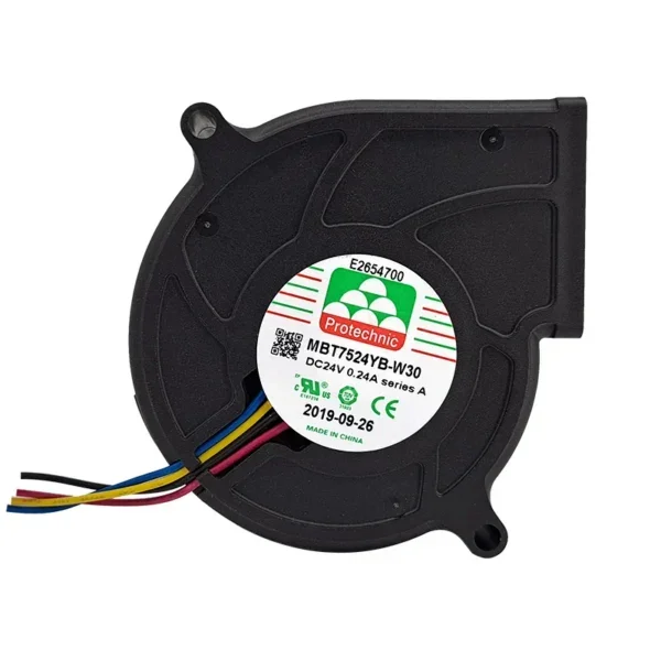 Centrifugal Blower, 24V, Brushless, MBT7524YB-W30(A, 0.24A