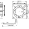Centrifugal Blower, 30x30x10mm, 12 V, 0.9-1.39CFM - view 3