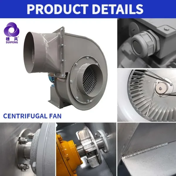 Centrifugal Blower, 5.5KW, Stainless, Steel, Copper - view 4