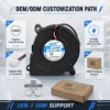 Centrifugal Blower, 5015, 4000-6500RPM, Brushless, 50x50x15mm - view 3