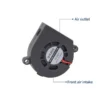 Centrifugal Blower, 50x50x15mm, 24v, 12v, 5015 - view 2