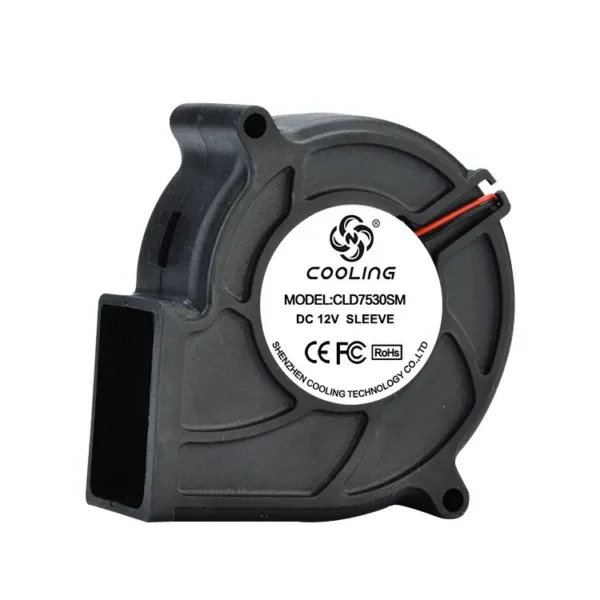 Centrifugal Blower, 5V, 12V, 24V, 75x75x30mm